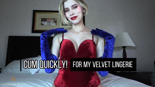 Cum Quickly! For My Velvet Lingerie - JOI Femdom Cum Countdown by Goddess Kyaa video from Goddess Kyaa