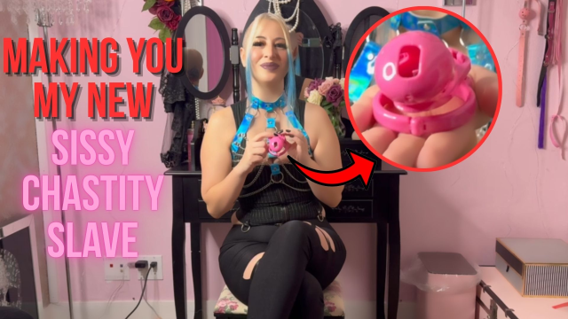 POV I'm making you My new sissy chastity slave! Goddess Lilith sissy training, chastity video from Goddess Lilith
