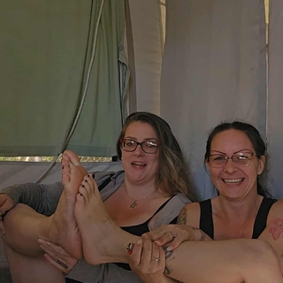 Tiny Toes Meet Giant Soles photo gallery by Goddess Lizzie