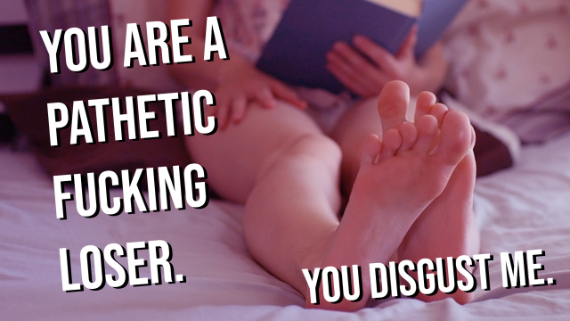 Foot Humiliation: Let Me Read in Peace! video from Mint