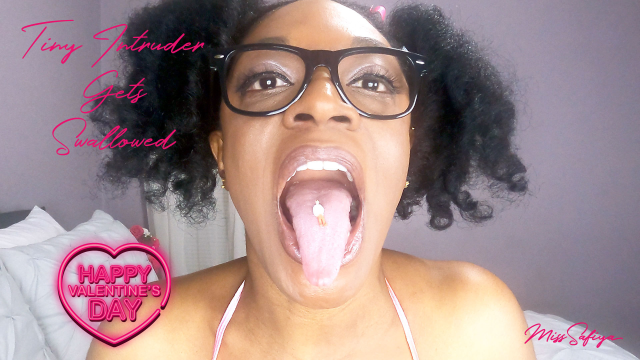 Tiny Intruder Gets Swallowed video from Miss Safiya