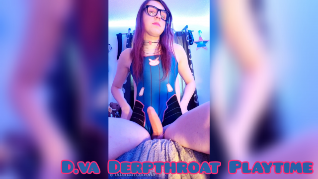 D.va Deepthroat Playtime video from Hannah Cheeks