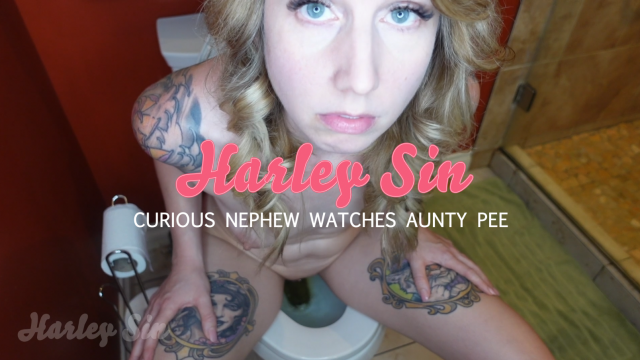Curious Nephew Watches Aunty Pee video from Harley Sin