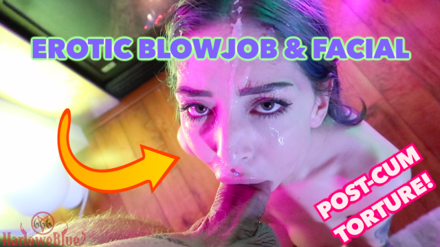 Erotic Blowjob and Facial video from HarloweBlue