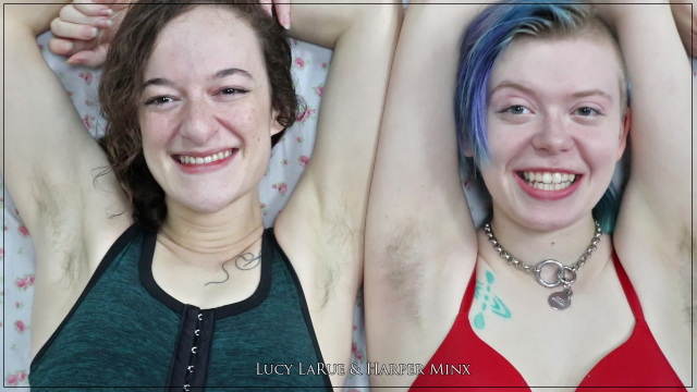 Harper and Lucy Compare Armpit Hair video from Harper Minx