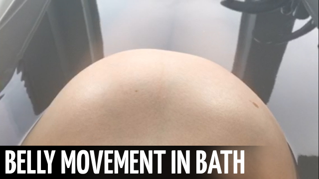Belly Movement in Bathtub video from HayleeLove