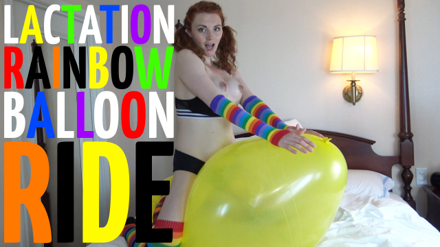 Lactation Rainbow Balloon Ride video from HayleeLove