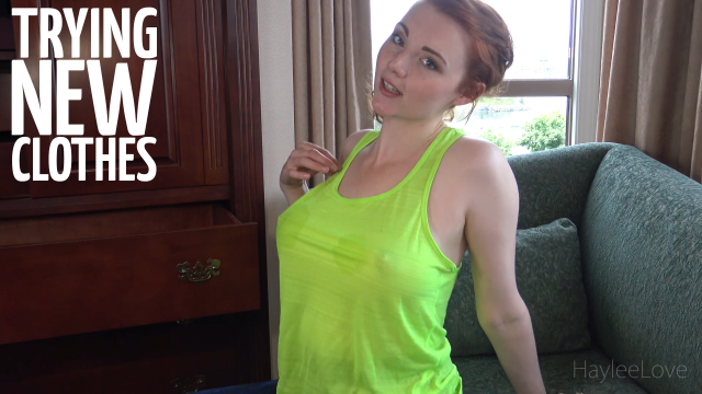 Trying New Clothes video from HayleeLove
