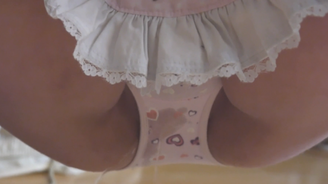 Cosplay babe peeing her cute panties video from Irina Sladky