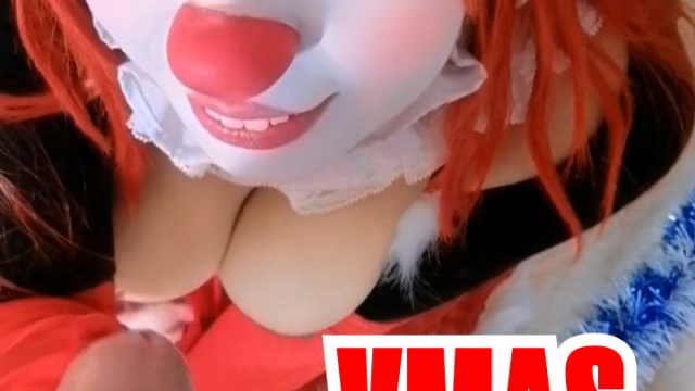 Clowngirl Gives Santa a POV Titjob & Blowjob video from Honkers