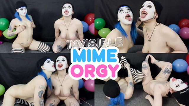 Gangbanged by Ghosts Invisible Mime Orgy video from Honkers