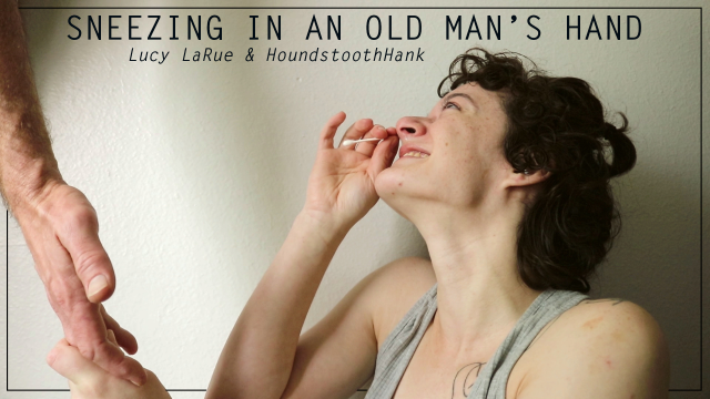 Sneezing in an Old Mans Hand video from HoundstoothHank