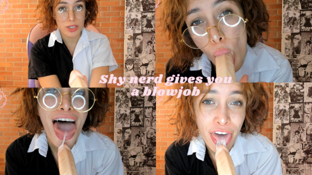 Shy nerd gives you a blowjob video from Holyyho3