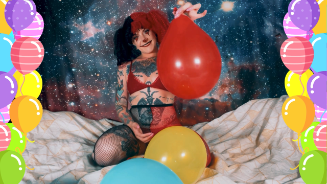 Inflating, Stuffing & Popping Balloons video from InfinityWhore
