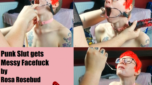 Punk Slut gets Messy Facefuck video from Boots