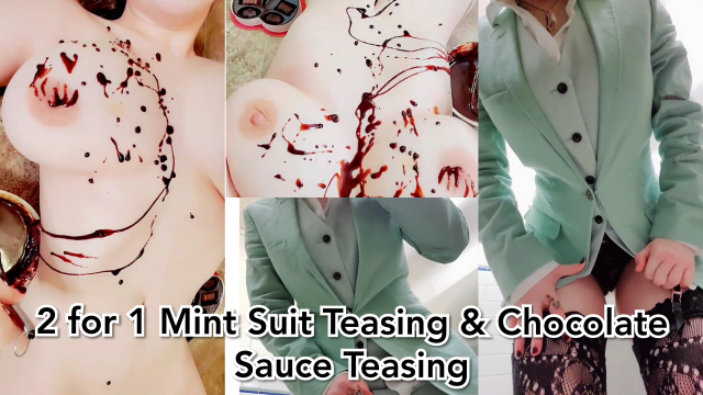 2 for 1 Mint Suit Teasing & Chocolate Sauce Teasing video from Invadernoodles