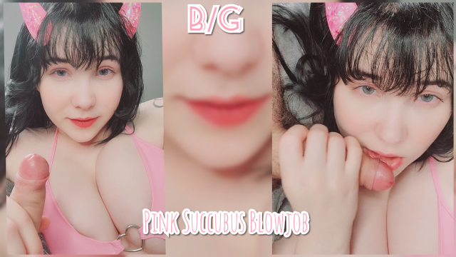 B/G Pink Succubus Blowjob video from Invadernoodles