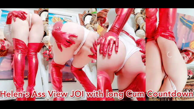 Helen's Ass View JOI with long Cum Countdown video from Invadernoodles