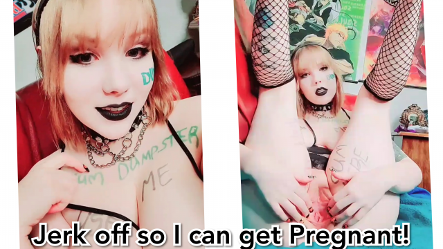 Jerk off so I can get Pregnant! video from Invadernoodles