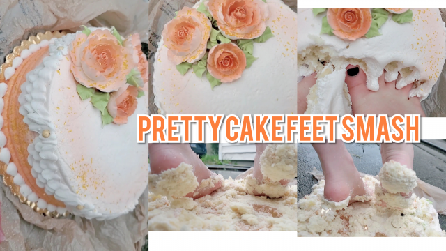 Pretty Cake Feet Smash video from Invadernoodles