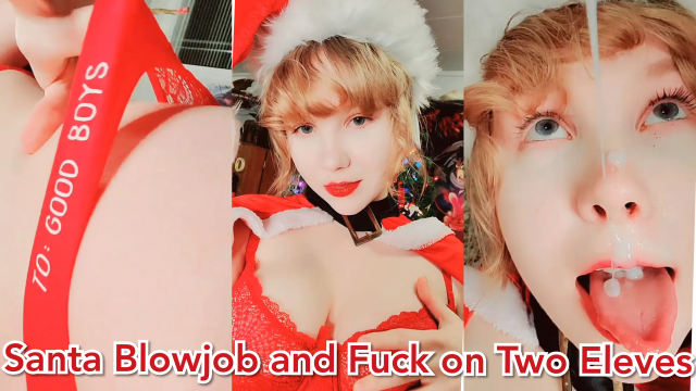 Santa Blowjob and Fuck on Two Eleves video from Invadernoodles