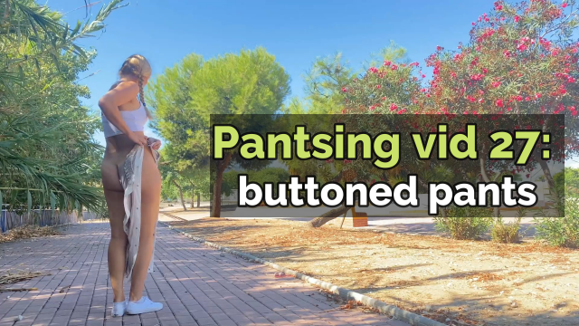 Pantsing 27: buttoned pants video from Iviroses