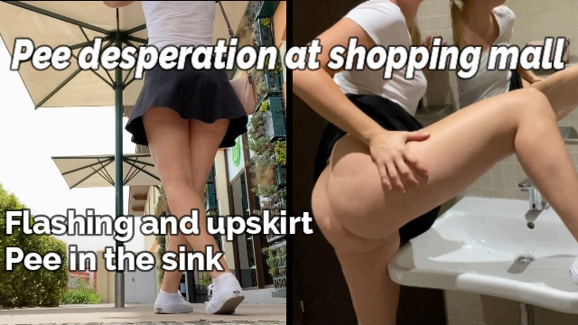 Pee desperation at shopping centre video from Iviroses