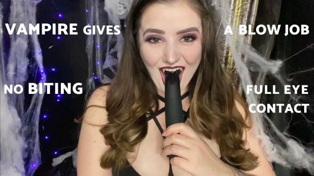 Sexy Vampire Gives a POV Blowjob video from Ivy De La Courte