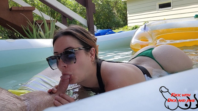 Housewife Finishes Small Cock in Record Time in Pool! video from Jane Teese