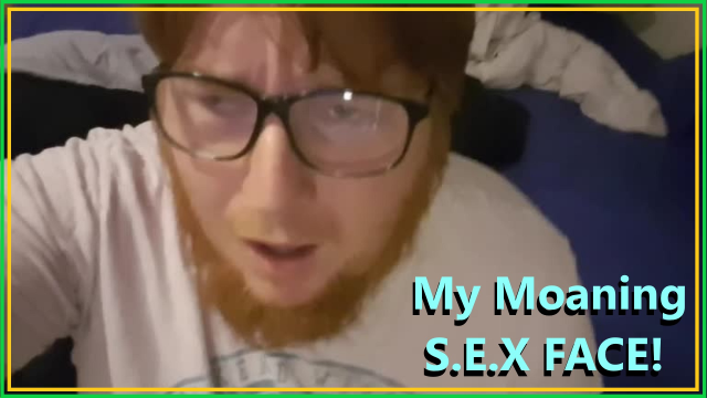 Here is My SEXY uncontrolable SEX FACE Moaning While I Rub My HARD COCK.