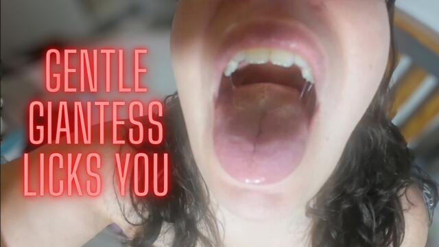Gentle Giantess Licks You video from Jayne Melons