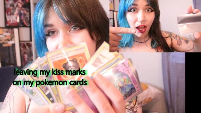 SMOOCHING POKEMON CARDS video from 