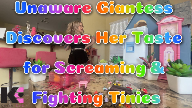 Unaware Giantess Discovers Her Taste for Screaming/Fighting Tinies video from Kaiia Eve