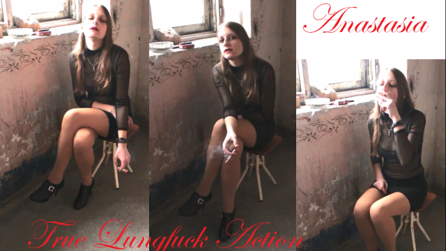 True lungfuck action by Anastasia video from Karina Smoking
