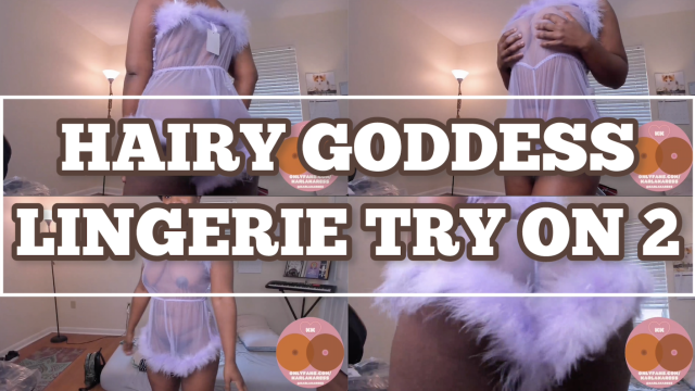 HAIRY GODDESS LINGERIE TRY-ON 2 video from Karla Karess