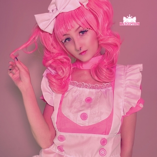 Kawaii pink maid cosplay and nudes full bush photo gallery by Katception