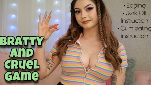 Bratty and Cruel Game: Edging JOI CEI video from Katherine Pine