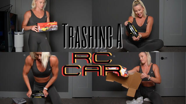 Trashing A RC Car video from Keeks