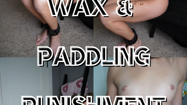 Wax & Paddling Punishment video from Keeks