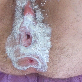 Making a hole in a creamy mess photo gallery by KinkyCuntboy