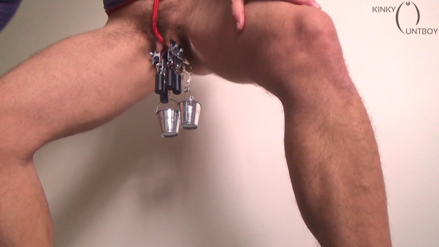 Extreme pussy bondage video from KinkyCuntboy