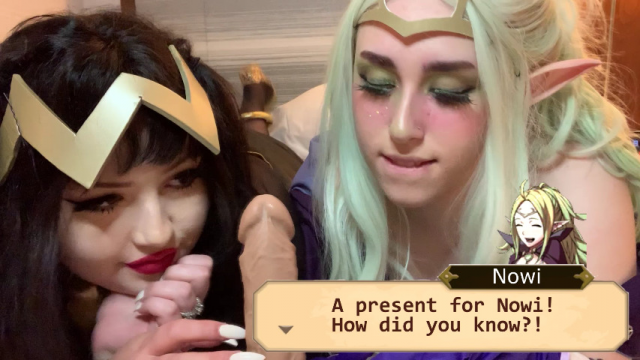 Fire Emblem Nowi x Tharja Lesbian Double Blowjob & Riding PREVIEW