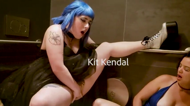 PREVIEW 6 Girls Squirting Sluts in a Public Restroom - COMING 6/6/19 video from Kit Kendal