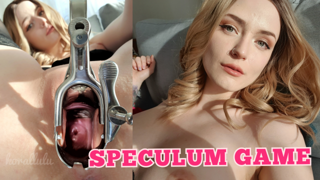 Naughty game - speculum & endoscope video from Korallulu