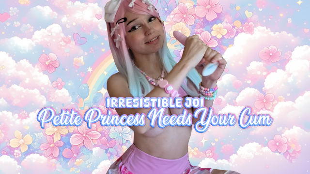 Petite Princess NEEDS YOUR CUM: Irresistible JOI video from Krissi