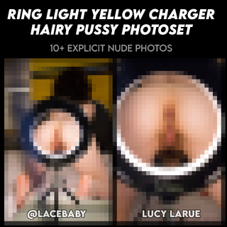 Ring Light Yellow Charger Hairy Pussy Photoset photo gallery by Lucy LaRue