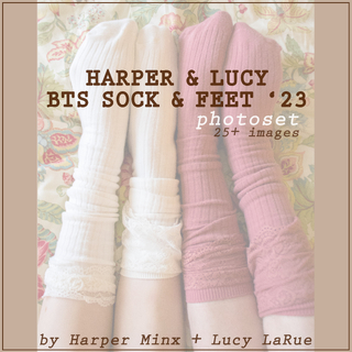 Harper and Lucy BTS Sock and Feet 23 Photoset photo gallery by Lucy LaRue