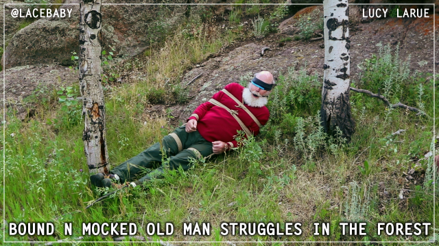 Bound n Mocked Old Man Struggles in the Forest video from Lucy LaRue