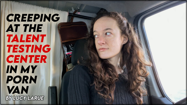 Creeping at The Talent Testing Center in My Porn Van video from Lucy LaRue