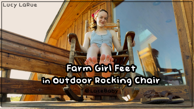 Farm Girl Feet in Outdoor Rocking Chair video from Lucy LaRue